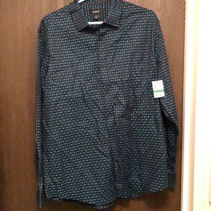 Alfani large Caribbean blue dress shirt